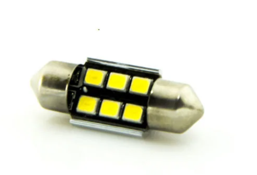 Светодиодная лампа C5W Festoon 6SMD 2835 Autoexpect 12V 31мм Белый с обманкой (31108) - изображение 4