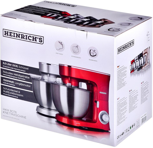 Mikser planetarny HEINRICH'S HKM 8078 Silver - obraz 8