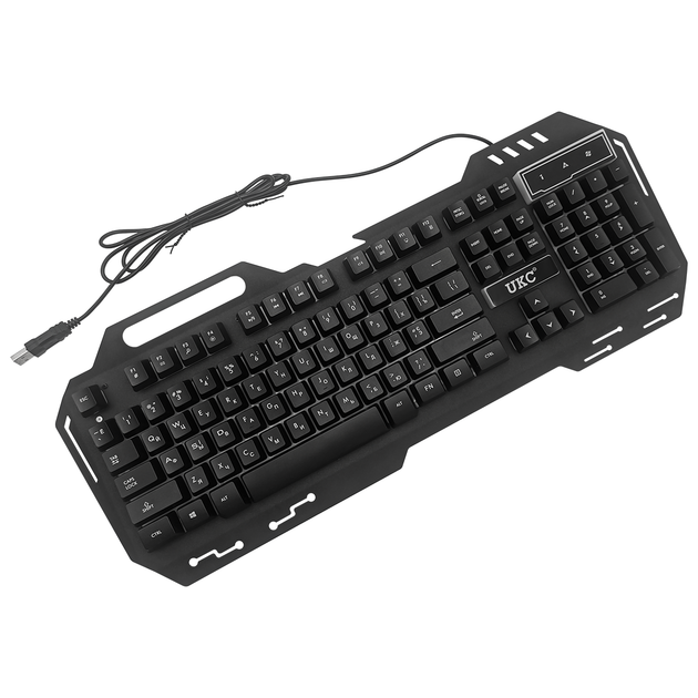 Профессиональная компьютера проводная игровая клавиатура с RGB подсветкой UKC GK 900 KW 900 (900) - изображение 6