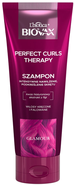 Szampon Biovax Glamour Perfect Curls Therapy intensywnie nawilżający do włosów kręconych i falowanych 200 ml (5900116097015) - obraz 1