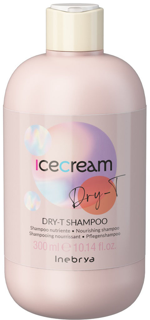 Szampon do włosów Inebrya Ice Cream Dry-T odżywczy 300 ml (8008277263205) - obraz 1