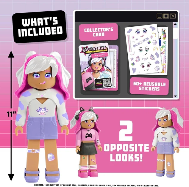 Коллекционная кукла WowWee My Avastars Pink_Playz и коллекционная карта (2603) - изображение 2