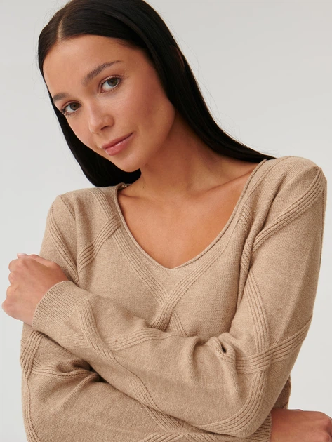Pulower damski Tatuum BUMO T2316.092 XL Beżowy (5900142264795) - obraz 3