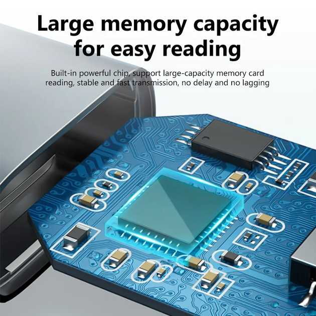 Картрідер USB 2,0/3,0 з підтримкоюType C, SD, Micro SD, TF, OTG - изображение 2