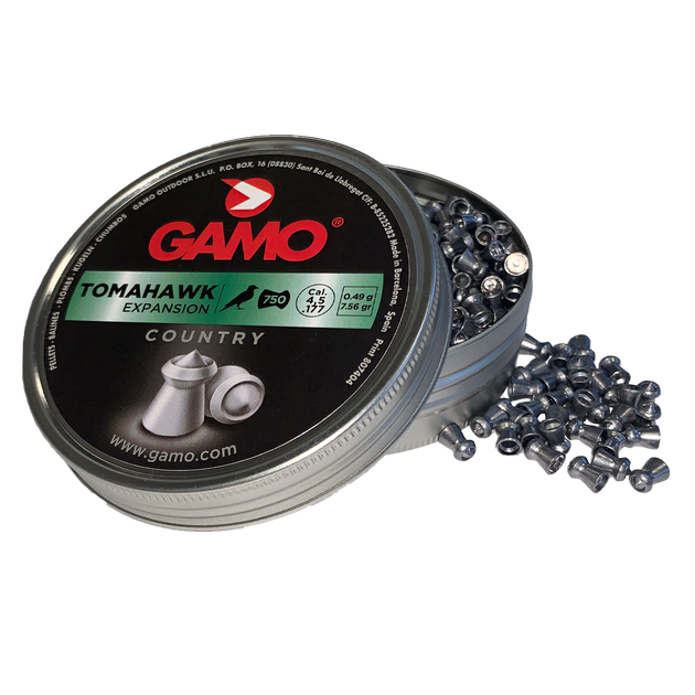 Пневматические пули Gamo Tomahawk XXL 4.5, 0.49 гр, 750 шт/уп - изображение 2
