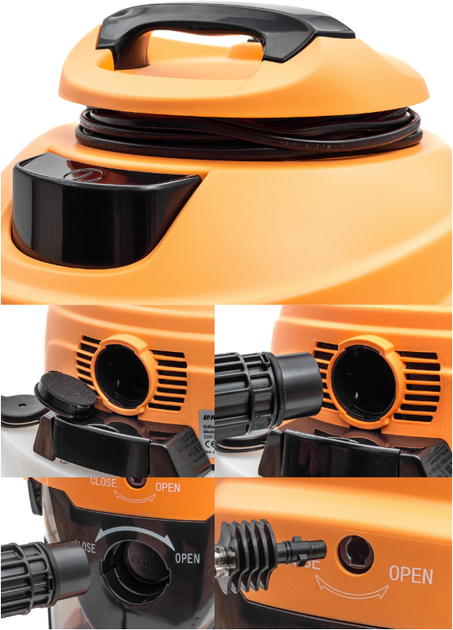 Мощный моющий пылесос Riwall Pro Hartmann 2.2 кВт 4в1 - изображение 3