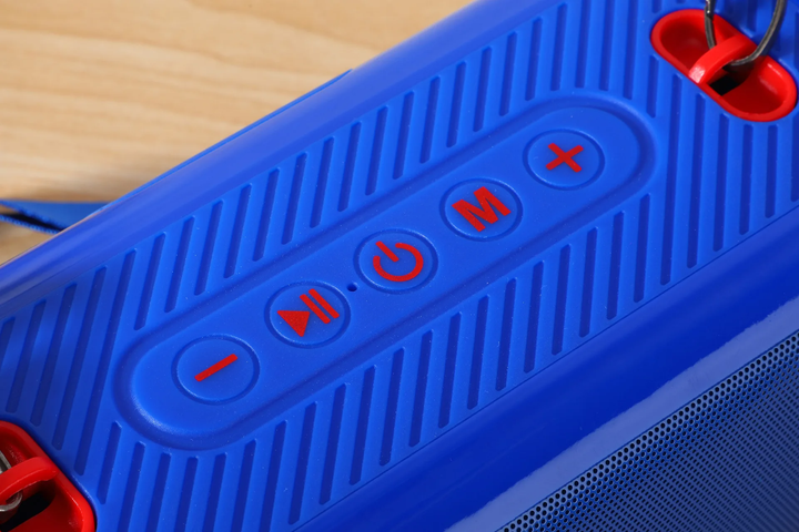 Колонка Bluetooth портативная TG641 FM-радио USB/SD с ремешком Blue - Фото 4 Колонка Bluetooth портативная TG641 FM-радио USB/SD с ремешком Blue - изображение 4