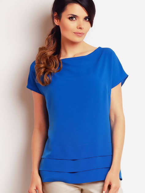 Блузка жіноча Awama A143 S Синя (5902360515796) - зображення 1