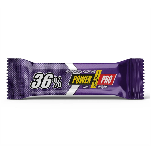 Батончики протеїновий Power Pro Protein Bar 36% 20x60g Power Pro (Style) (1089-4820214000155) - Фото 1 Батончики протеїновий Power Pro Protein Bar 36% 20x60g Power Pro (Style) (1089-4820214000155) - зображення 1