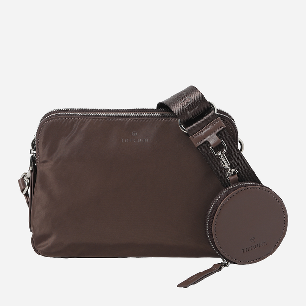 Torebka crossbody damska materiałowa Tatuum WALIA T2316.711 Brązowa (5900142287145) - obraz 1