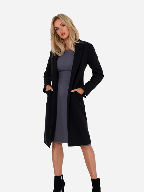 Пальто жіноче Made Of Emotion M758 S Чорне (5905563713525) - зображення 1
