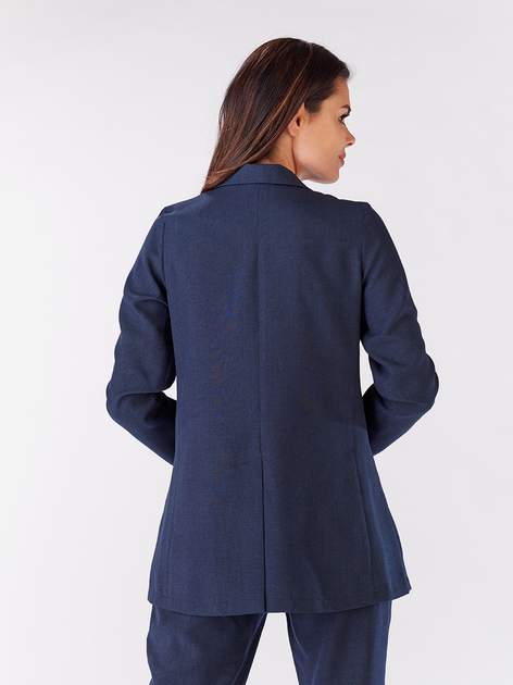 Піджак подовжений жіночий Awama A187 S Темно-синій (5902360518773) - зображення 2