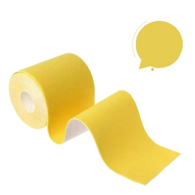 Кінезіо тейп / Кінезіотейп 5см * 5м жовтий Fuddy-Duddy(FDT12) - зображення 1