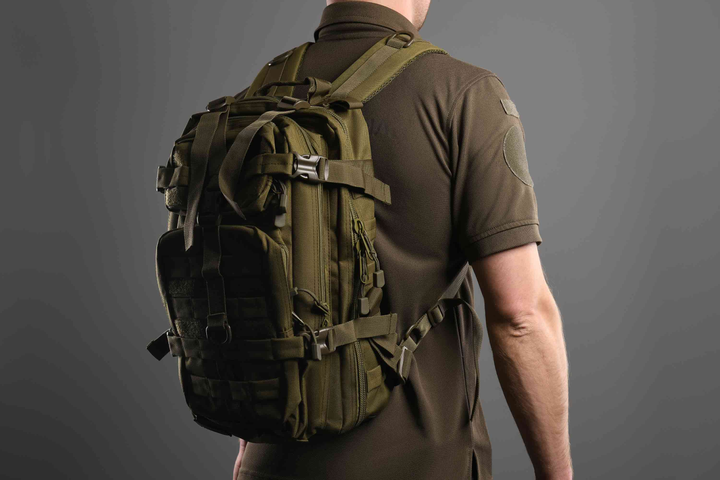 Рюкзак тактический 2E 25L зеленый - изображение 2