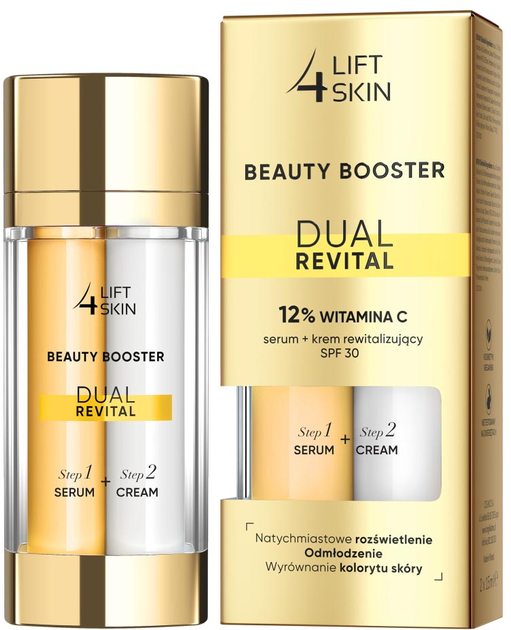 Zestaw Lift4Skin Beauty Booster Revital serum 12 % witamina C + krem rewitalizujący SPF 30+ 2 x 15 ml (5900116075501) - obraz 1
