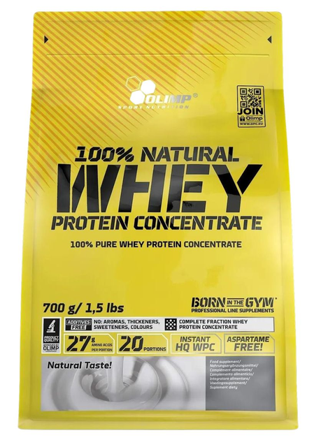 Protein Olimp 100% Natural Whey Protein Concentrate 700 g (5901330038822) - obraz 1
