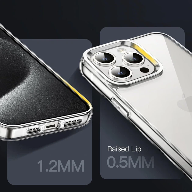 iPhone 15 Pro Max чохол з принтом чорної змії - прозорий силікон - Фото 6 iPhone 15 Pro Max чохол з принтом чорної змії - прозорий силікон - зображення 6