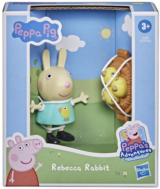 Figurka Hasbro Peppa Pig Peppa's Adventures Rebecca Rabit with Baby Chics (5010994101046) - obraz 2