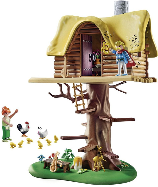 Zestaw figurek Playmobil Asterix Cacofonix with Treehouse (4008789710161) - obraz 2