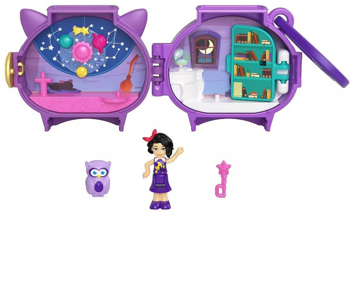 Zestaw figurek Mattel Polly Pocket Mini Pet Connects Owl (0194735077502) - obraz 2