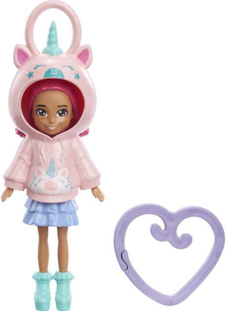 Фігурка Mattel Polly Pocket Friend Clips Doll Unicorn 7.6 см (0194735108626) - зображення 2
