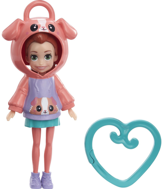 Фігурка Mattel Polly Pocket Friend Clips Doll Piggy 7.6 см (0194735109104) - зображення 2