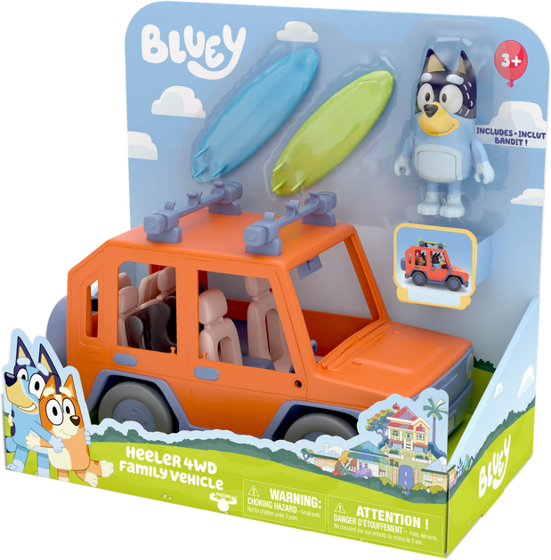 Набір фігурок TM Toys Bluey Family Cruiser and Four (0630996130186) - зображення 1