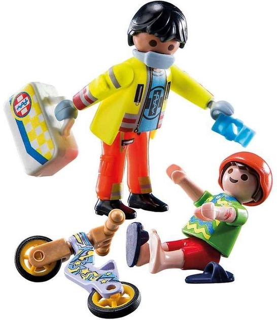 Набір фігурок Playmobil City Life Rescue Paramedic (4008789712455) - зображення 2