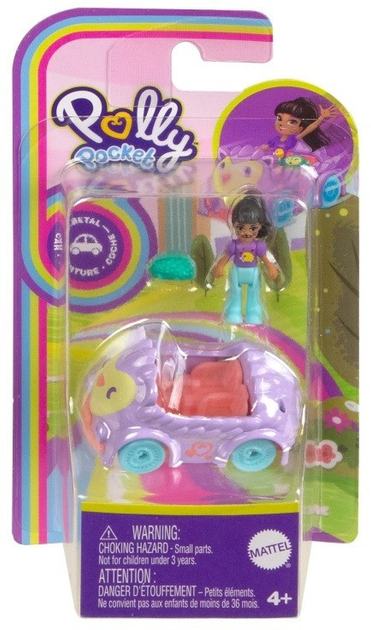 Набір фігурок Mattel Polly Pocket Pollyville With Hedgehog-Themed Car and Mini Hedgehog (0194735109234) - зображення 1