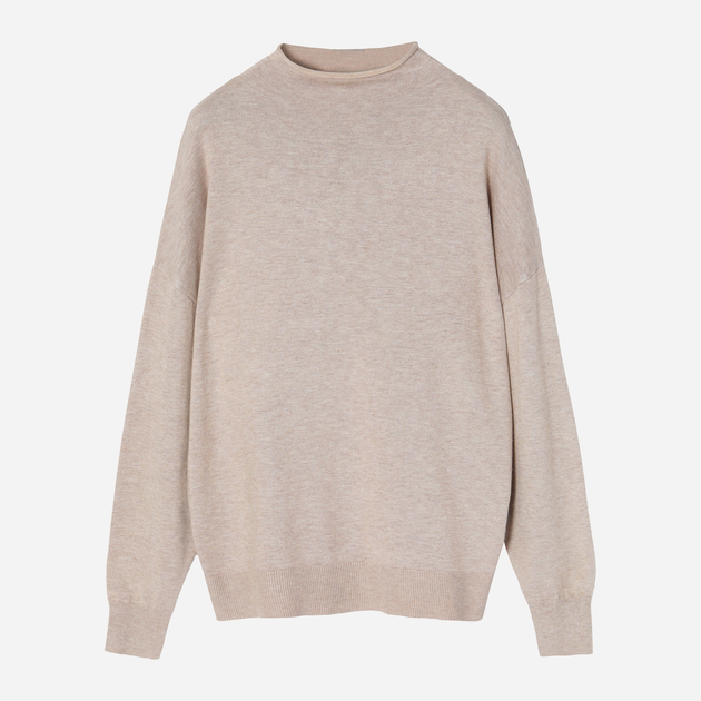 Sweter z golfem damski z wiskozy Tatuum NAVI T2318.097 L Beżowy (5900142260308) - obraz 3