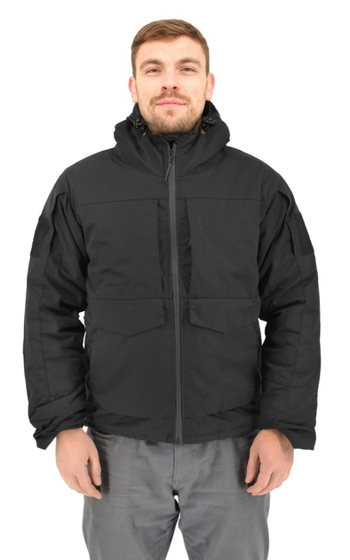 Зимняя тактическая куртка Eagle с подкладкой Omni-Heat и силиконовым утеплителем Black XL - изображение 1
