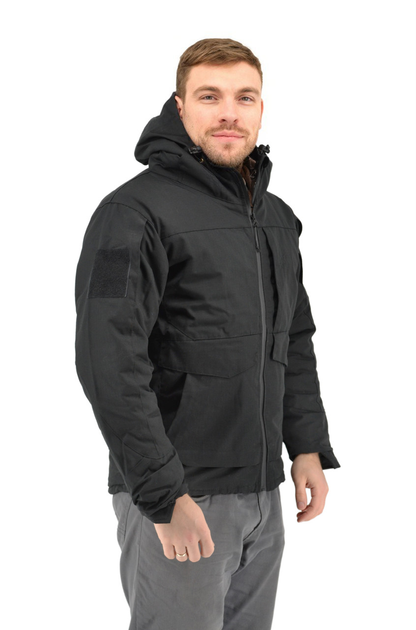 Зимняя тактическая куртка Eagle с подкладкой Omni-Heat и силиконовым утеплителем Black XL - изображение 2