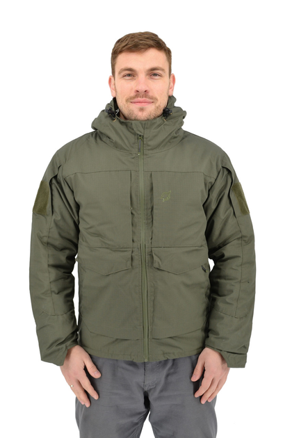 Зимова тактична куртка Eagle з підкладкою Omni-Heat та силіконовим утеплювачем Olive Green 5XL - зображення 1