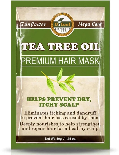 Маска для волосся Difeel Premium Deep Conditioning Hair Mask кондиціонування Tea Tree Oil 50 г (711716362657) - зображення 1