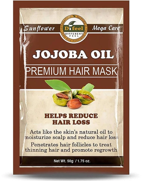 Maska do włosów Difeel Premium Deep Conditioning Hair Mask kondycjonująca Jojoba Oil 50 g (711716362633) - obraz 1