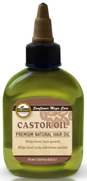 Olejek Difeel Premium Natural Hair Castor Oil rycynowy do włosów 75 ml (711716145373) - obraz 1