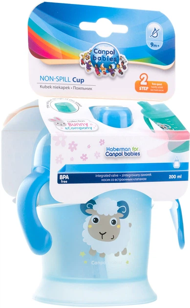 Кружка-непроливайка Canpol Babies Bunny&Company 200 мл Голубая (31/300 Голубой) - Фото 5 Кружка-непроливайка Canpol Babies Bunny&Company 200 мл Голубая (31/300 Голубой) - изображение 5