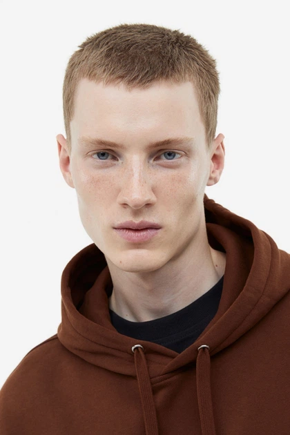 Худі оверсайз преміум якості H&M S коричневий 1035203026 - изображение 3