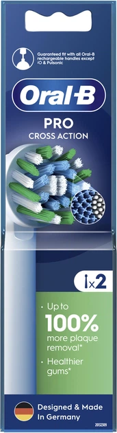 Końcówki do szczoteczki elektrycznej Oral-B Pro Cross Action, 2 szt. (8006540847725) - obraz 2
