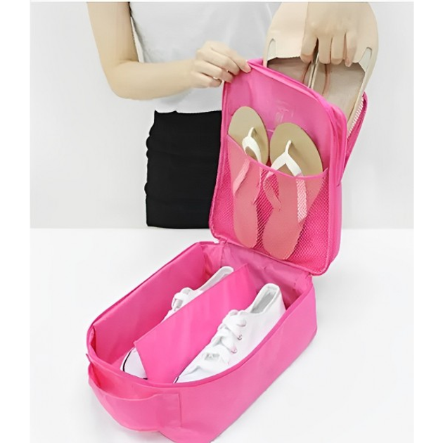 Органайзер для обуви Travel Shoes Pouch Ver.2 Розовый - изображение 2