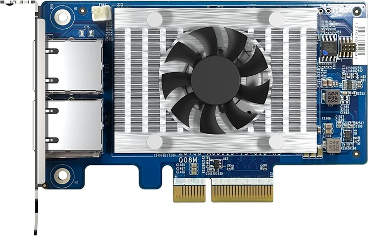 Мережева карта QNAP Dual-port RJ45 10GbE PCIe Gen3 x4 (QXG-10G2T-X710) - зображення 1