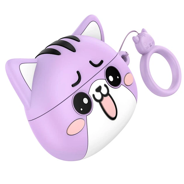 Наушники беспроводные HOCO EW48 True wireless stereo headset BT5.3 30/300mAh 4h purple cat - Фото 1 Наушники беспроводные HOCO EW48 True wireless stereo headset BT5.3 30/300mAh 4h purple cat - изображение 1