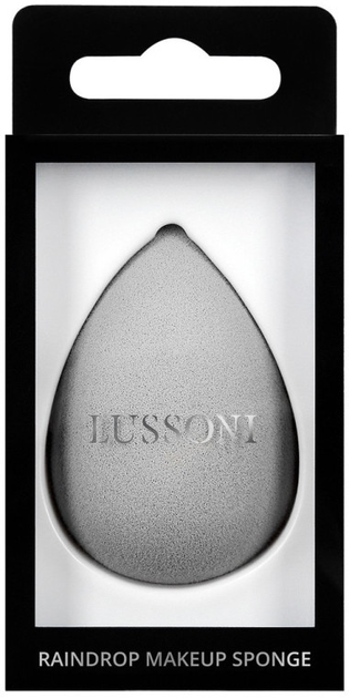 Спонж для макіяжу Lussoni Raindrop Makeup Sponge Сірий (5903018901206) - зображення 1