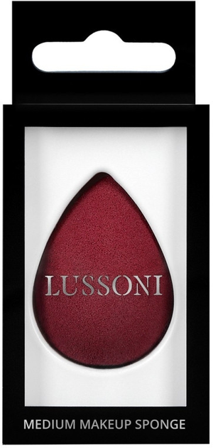 Gąbka do makijażu Lussoni Raindrop Medium Makeup Sponge Burgundy (5903018901244) - obraz 1