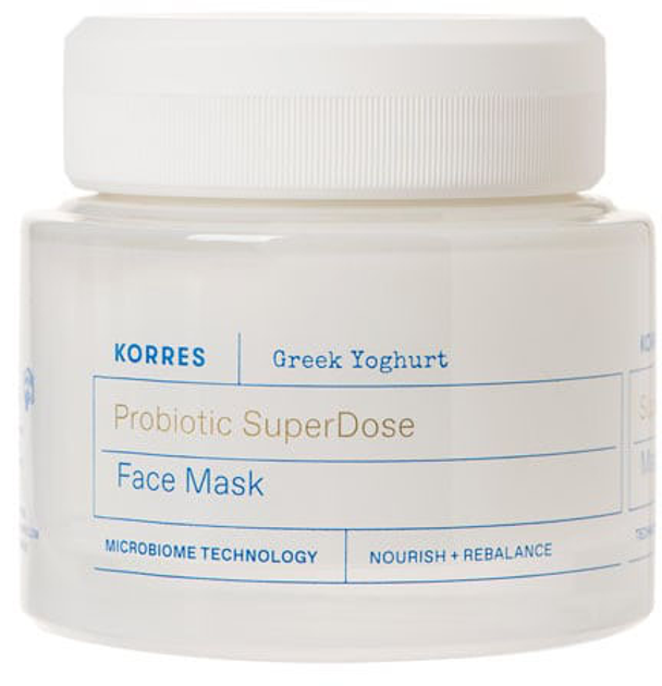 Маска для обличчя Korres Greek Youghurt probiotic super dose зволожуюча 100 мл (5203069106354) - зображення 1