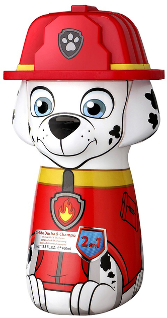 Żel pod prysznic i szampon Marshall Paw Patrol 2in1 Shower Gel & Shampoo 2D dla dzieci 400 ml (8411114078953) - obraz 1