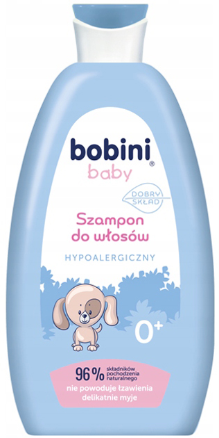Szampon do włosów Bobini Baby hypoalergiczny dla dzieci 300 ml (5900931034110) - obraz 1