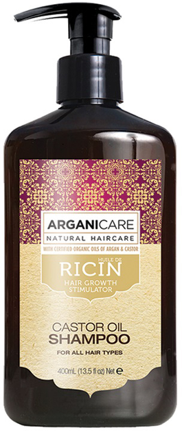 Szampon ArganiCare Castor Oil stymulujący porost włosów 400 ml (7290114144919) - obraz 1