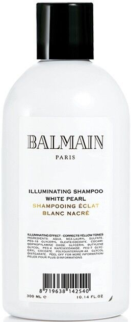 Шампунь Balmain Illuminating Shampoo White Pearl для світлого і знебарвленого волосся коригувальний відтінок 300 мл (8719638142540) - зображення 1