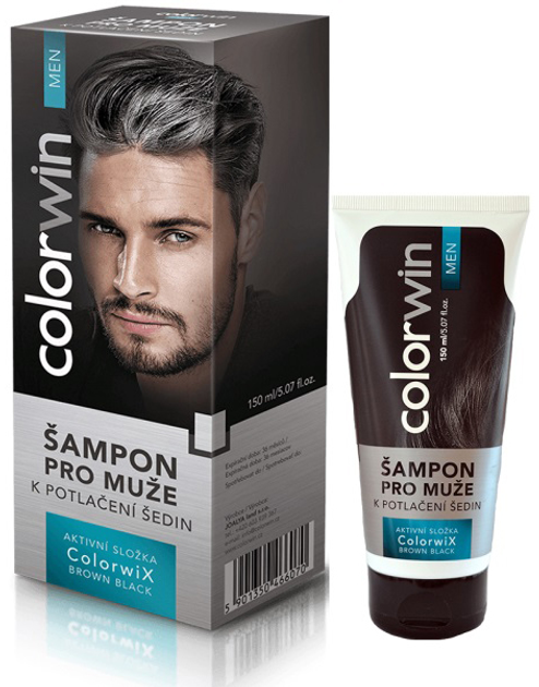 Szampon do włosów ColorWin redukujący siwiznę dla mężczyzn 150 ml (8594185050124) - obraz 1